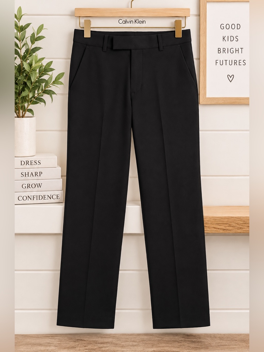 Calvin Klein Black Kids Formal Dress Pants